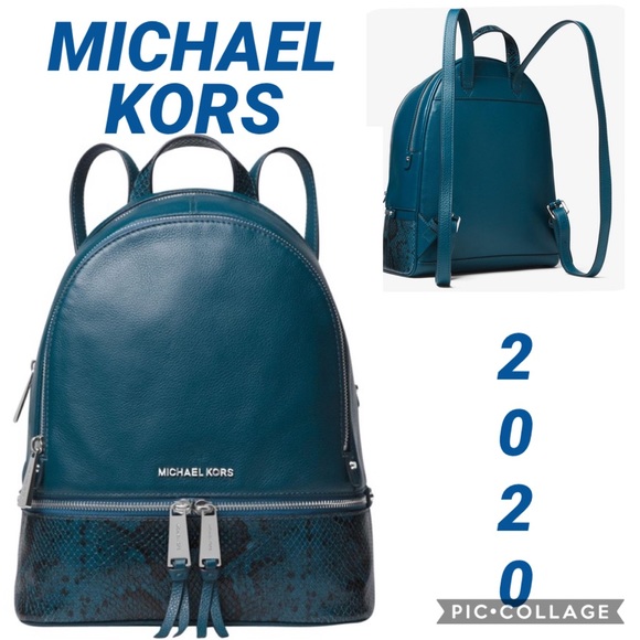 MICHAEL Michael Kors Handbags - NWT MICHAEL KORS Backpack Rebbled/Snake LeatherBag